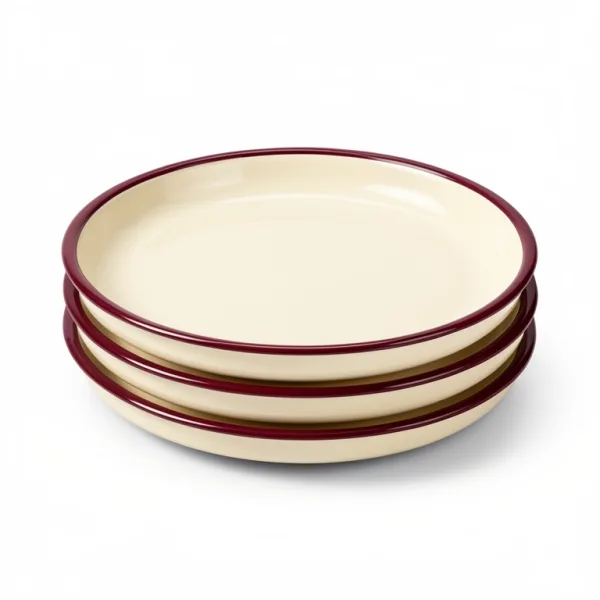 Porchlight Enamel Plate Set